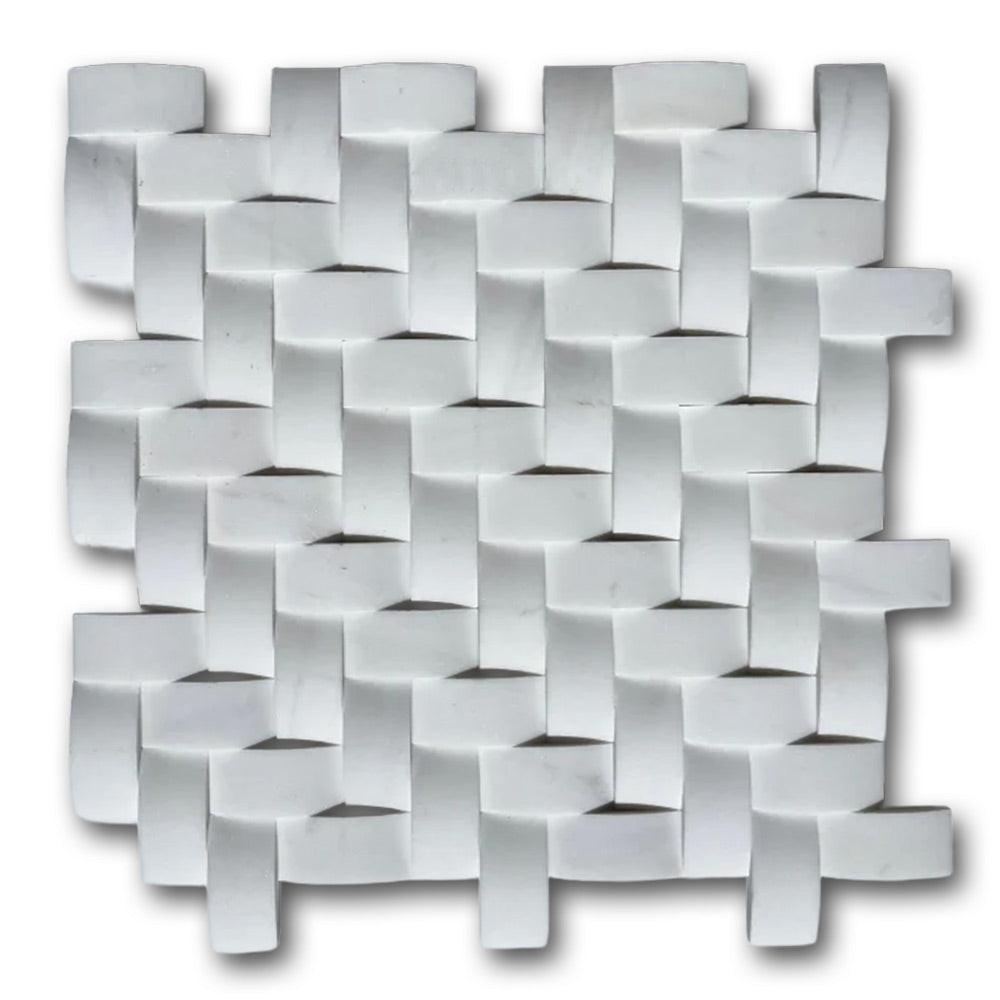 1x2 Bianco Dolomite CNC-Arched Herringbone Mosaic Tile 1x2 Bianco Dolomite CNC-Arched Herringbone Mosaic Tile - American Tile Depot