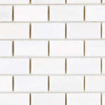1x2 Bianco Dolomite Polished Brick Mosaic Tile 1x2 Bianco Dolomite Polished Brick Mosaic Tile - American Tile Depot