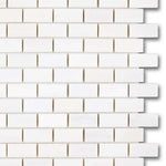 1x2 Bianco Dolomite Polished Brick Mosaic Tile 1x2 Bianco Dolomite Polished Brick Mosaic Tile - American Tile Depot