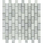 1x2 Bianco Venatino Marble Honed Brick Mosaic Tile 1x2 Bianco Venatino Marble Honed Brick Mosaic Tile - American Tile Depot