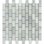 1x2 Bianco Venatino Marble Polished Brick Mosaic Tile 1x2 Bianco Venatino Marble Polished Brick Mosaic Tile - American Tile Depot