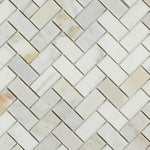 1x2 Calacatta Gold Marble Polished Herringbone Mosaic Tile 1x2 Calacatta Gold Marble Polished Herringbone Mosaic Tile - American Tile Depot