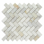 1x2 Calacatta Gold Marble Polished Herringbone Mosaic Tile 1x2 Calacatta Gold Marble Polished Herringbone Mosaic Tile - American Tile Depot
