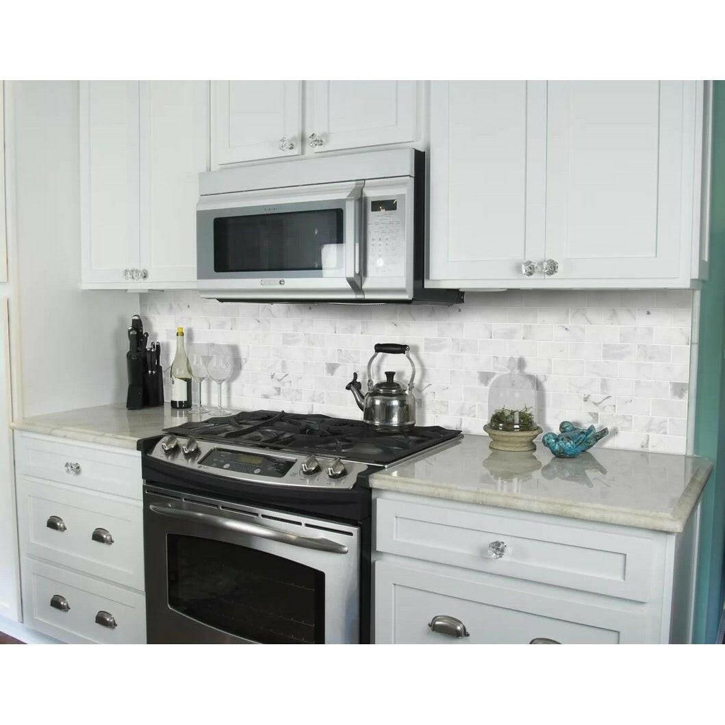 1x2 Calacatta Oliva Marble Polished Brick Mosaic Tile 1x2 Calacatta Oliva Marble Polished Brick Mosaic Tile - American Tile Depot