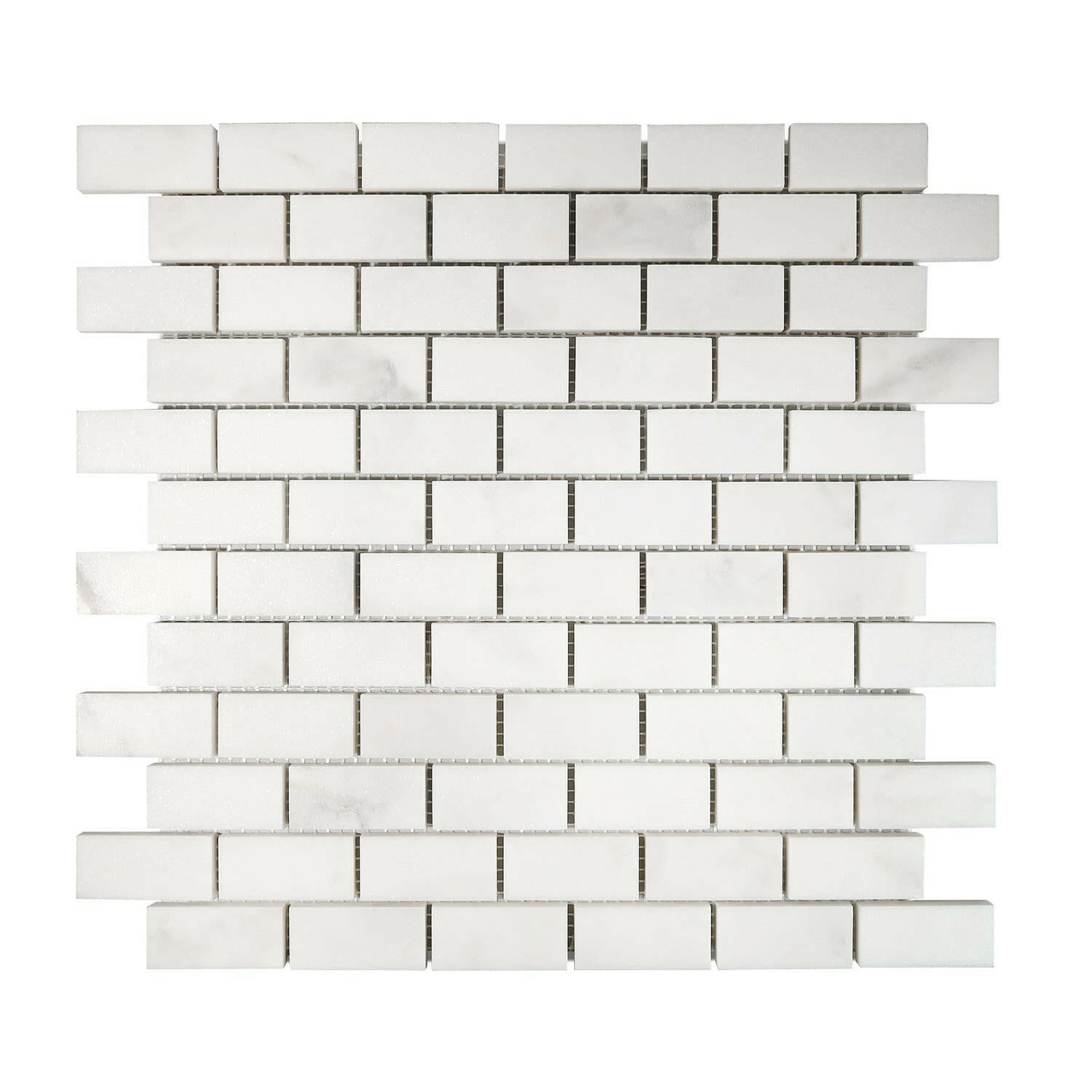 1x2 Calacatta Oliva Marble Polished Brick Mosaic Tile 1x2 Calacatta Oliva Marble Polished Brick Mosaic Tile - American Tile Depot