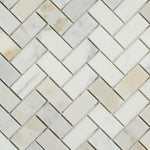 1x2 Calcutta Marble Honed Herringbone Mosaic Tile | FINAL SALE 1x2 Calcutta Marble Honed Herringbone Mosaic Tile | FINAL SALE - American Tile Depot