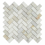 1x2 Calcutta Marble Honed Herringbone Mosaic Tile | FINAL SALE 1x2 Calcutta Marble Honed Herringbone Mosaic Tile | FINAL SALE - American Tile Depot