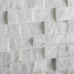 1x2 Carrara White Marble Split-Faced Mosaic Tile 1x2 Carrara White Marble Split-Faced Mosaic Tile - American Tile Depot