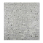1x2 Carrara White Marble Split-Faced Mosaic Tile 1x2 Carrara White Marble Split-Faced Mosaic Tile - American Tile Depot