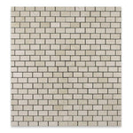 1x2 Crema Marfil Marble Honed Brick Mosaic Tile 1x2 Crema Marfil Marble Honed Brick Mosaic Tile - American Tile Depot