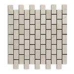 1x2 Crema Marfil Marble Honed Brick Mosaic Tile 1x2 Crema Marfil Marble Honed Brick Mosaic Tile - American Tile Depot
