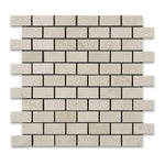 1x2 Crema Marfil Marble Honed Brick Mosaic Tile 1x2 Crema Marfil Marble Honed Brick Mosaic Tile - American Tile Depot
