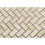1x2 Crema Marfil Marble Honed Herringbone Mosaic Tile 1x2 Crema Marfil Marble Honed Herringbone Mosaic Tile - American Tile Depot