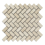 1x2 Crema Marfil Marble Honed Herringbone Mosaic Tile 1x2 Crema Marfil Marble Honed Herringbone Mosaic Tile - American Tile Depot