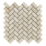 1x2 Crema Marfil Marble Honed Herringbone Mosaic Tile 1x2 Crema Marfil Marble Honed Herringbone Mosaic Tile - American Tile Depot