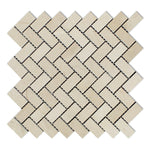 1x2 Crema Marfil Marble Honed Herringbone Mosaic Tile 1x2 Crema Marfil Marble Honed Herringbone Mosaic Tile - American Tile Depot