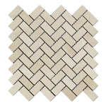 1x2 Crema Marfil Marble Honed Herringbone Mosaic Tile 1x2 Crema Marfil Marble Honed Herringbone Mosaic Tile - American Tile Depot