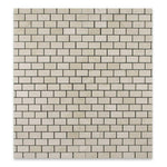 1x2 Crema Marfil Marble Polished Brick Mosaic Tile 1x2 Crema Marfil Marble Polished Brick Mosaic Tile - American Tile Depot