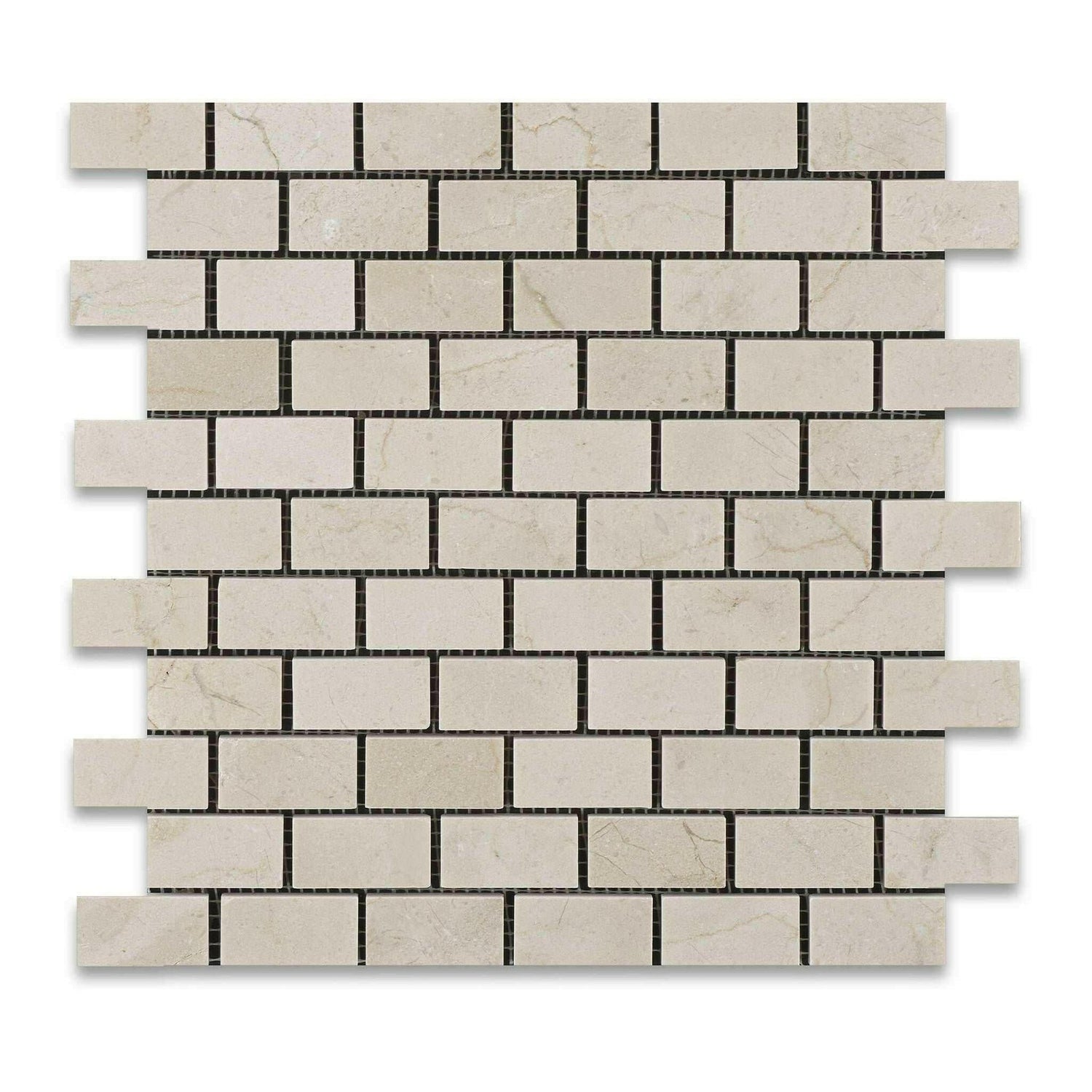 1x2 Crema Marfil Marble Polished Brick Mosaic Tile 1x2 Crema Marfil Marble Polished Brick Mosaic Tile - American Tile Depot