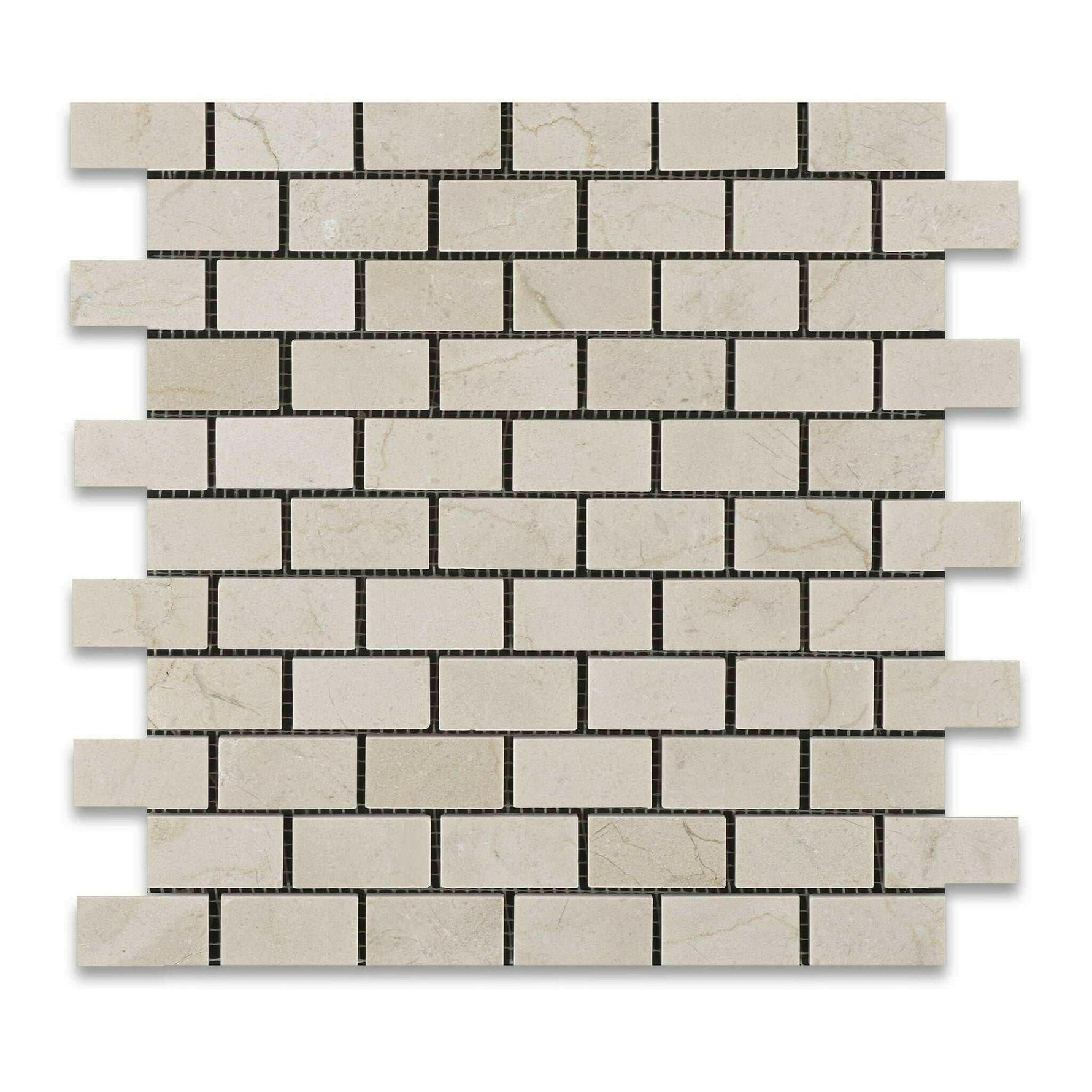 1x2 Crema Marfil Marble Polished Brick Mosaic Tile 1x2 Crema Marfil Marble Polished Brick Mosaic Tile - American Tile Depot