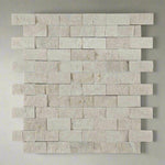 1x2 Crema Marfil Marble Split-Faced Mosaic Tile 1x2 Crema Marfil Marble Split-Faced Mosaic Tile - American Tile Depot