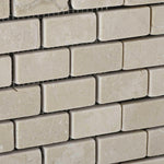 1x2 Crema Marfil Marble Tumbled Brick Mosaic Tile 1x2 Crema Marfil Marble Tumbled Brick Mosaic Tile - American Tile Depot