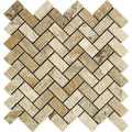 1x2 Herringbone Tumbled 