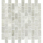 1x2 Tundra Gray (Atlantic Gray) Marble Honed Brick Mosaic Tile 1x2 Tundra Gray (Atlantic Gray) Marble Honed Brick Mosaic Tile - American Tile Depot