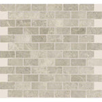 1x2 Tundra Gray (Atlantic Gray) Marble Honed Brick Mosaic Tile 1x2 Tundra Gray (Atlantic Gray) Marble Honed Brick Mosaic Tile - American Tile Depot