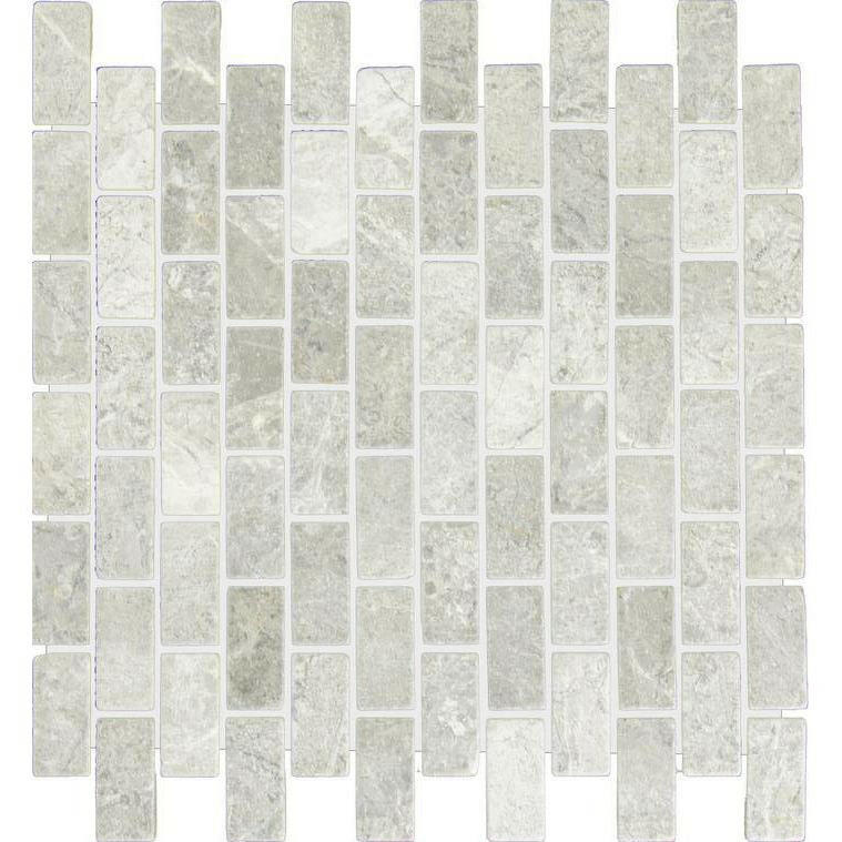 1x2 Tundra Gray (Atlantic Gray) Marble Polished Brick Mosaic Tile 1x2 Tundra Gray (Atlantic Gray) Marble Polished Brick Mosaic Tile - American Tile Depot
