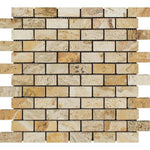 1x2 Valencia Travertine Tumbled Mosaic Tile 1x2 Valencia Travertine Tumbled Mosaic Tile - American Tile Depot