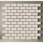 1x2 White Pearl / Botticino Marble Polished Brick Mosaic Tile 1x2 White Pearl / Botticino Marble Polished Brick Mosaic Tile - American Tile Depot