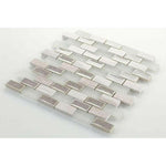 1x2 Garnet Brick Bride Mosaic Wall Tile-American Tile Depot