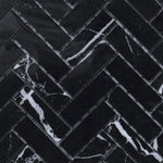 1x3 Black Marquina Marble Polished Herringbone Mosaic Tile 1x3 Black Marquina Marble Polished Herringbone Mosaic Tile - American Tile Depot