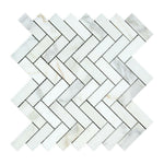 1x3 Calacatta Gold Marble Honed Herringbone Mosaic Tile 1x3 Calacatta Gold Marble Honed Herringbone Mosaic Tile - American Tile Depot