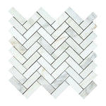 1x3 Calacatta Gold Marble Honed Herringbone Mosaic Tile 1x3 Calacatta Gold Marble Honed Herringbone Mosaic Tile - American Tile Depot