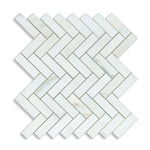 1x3 Calacatta Oliva Marble Honed Herringbone Mosaic Tile 1x3 Calacatta Oliva Marble Honed Herringbone Mosaic Tile - American Tile Depot