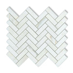 1x3 Calacatta Oliva Marble Honed Herringbone Mosaic Tile 1x3 Calacatta Oliva Marble Honed Herringbone Mosaic Tile - American Tile Depot