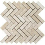 1x3 Crema Marfil Marble Honed Herringbone Mosaic Tile 1x3 Crema Marfil Marble Honed Herringbone Mosaic Tile - American Tile Depot