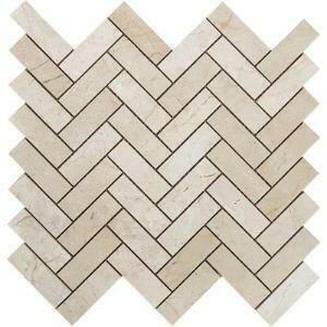 1x3 Crema Marfil Marble Polished Herringbone Mosaic Tile 1x3 Crema Marfil Marble Polished Herringbone Mosaic Tile - American Tile Depot