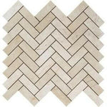 1x3 Crema Marfil Marble Polished Herringbone Mosaic Tile 1x3 Crema Marfil Marble Polished Herringbone Mosaic Tile - American Tile Depot