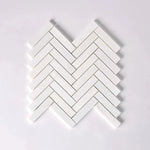 1x4 Bianco Dolomite Honed Herringbone Mosaic Tile 1x4 Bianco Dolomite Honed Herringbone Mosaic Tile - American Tile Depot