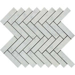 1x4 Carrara White Marble Honed Herringbone Mosaic Tile 1x4 Carrara White Marble Honed Herringbone Mosaic Tile - American Tile Depot
