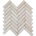 1x4 Crema Marfil Marble Polished Herringbone Mosaic Tile 1x4 Crema Marfil Marble Polished Herringbone Mosaic Tile - American Tile Depot