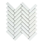 1x4 Thassos White Marble Honed Herringbone Mosaic Tile 1x4 Thassos White Marble Honed Herringbone Mosaic Tile - American Tile Depot