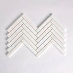 1x6 Bianco Dolomite Honed Herringbone Mosaic Tile 1x6 Bianco Dolomite Honed Herringbone Mosaic Tile - American Tile Depot