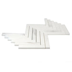 1x6 Calacatta Oliva Marble Honed Herringbone Mosaic Tile 1x6 Calacatta Oliva Marble Honed Herringbone Mosaic Tile - American Tile Depot