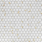 2" Band Calacatta Matte Hexagon Porcelain Mosaic Tile 2" Band Calacatta Matte Hexagon Porcelain Mosaic Tile - American Tile Depot