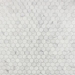2" Beehive Calacatta White Polished Hexagon Marble Mosaic Tile 2" Beehive Calacatta White Polished Hexagon Marble Mosaic Tile - American Tile Depot