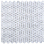 2" Beehive Carrara Honed Hexagon Marble Mosaic Tile 2" Beehive Carrara Honed Hexagon Marble Mosaic Tile - American Tile Depot